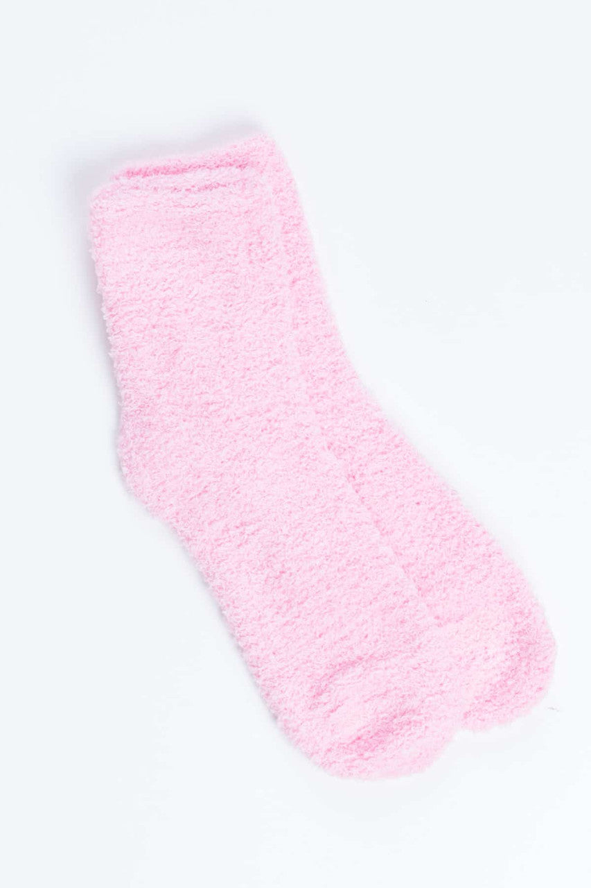 Pink Fuzzy Socks