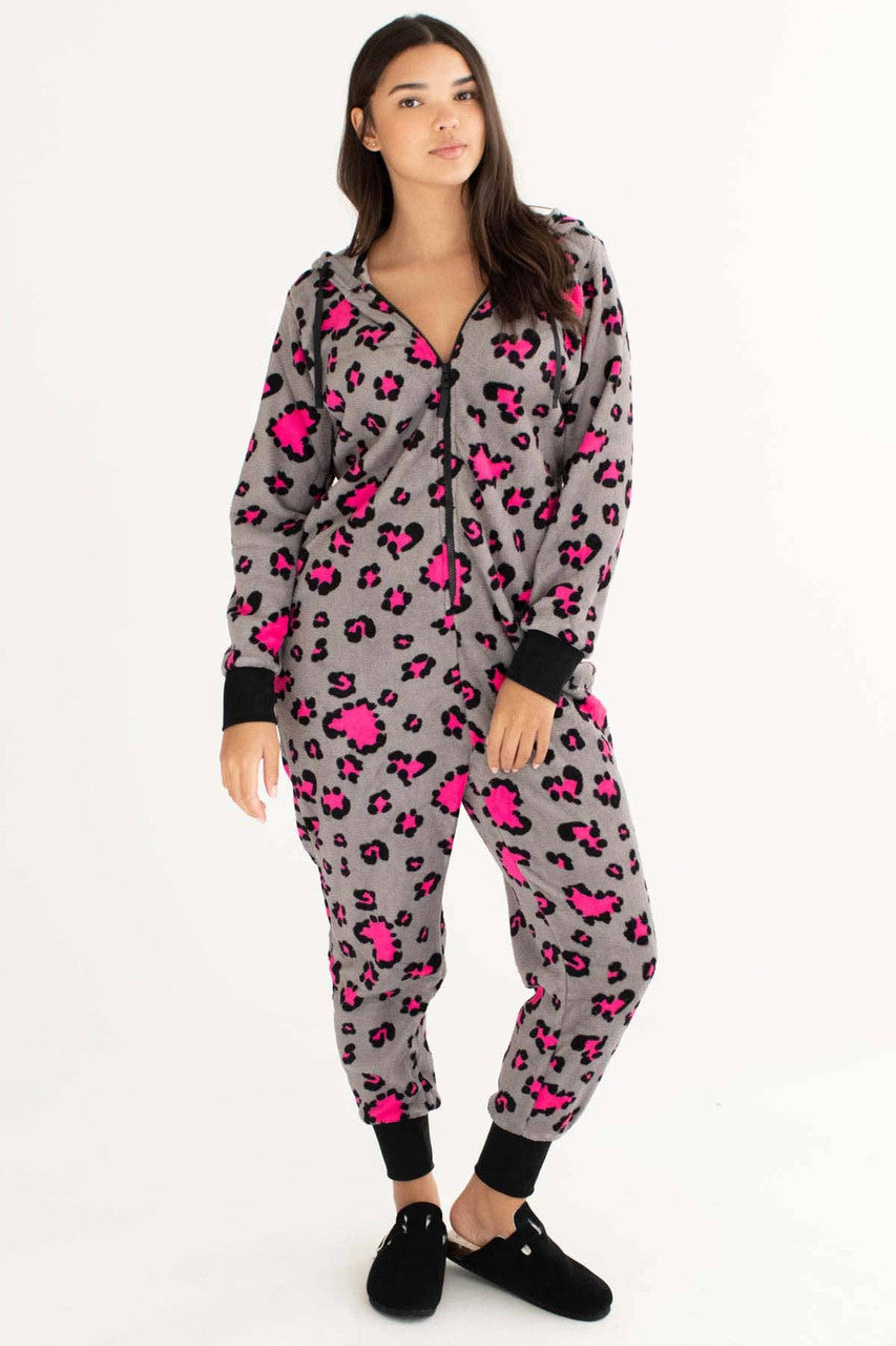 Pink Jaguar Onesie Pajamas