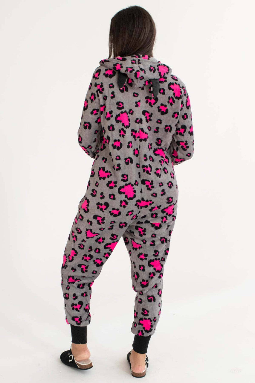 Pink Jaguar Onesie Pajamas