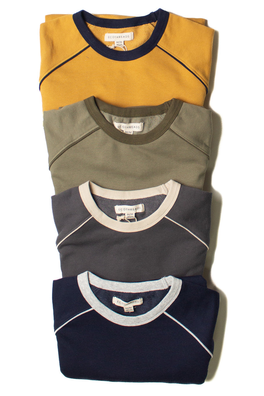 Navy Piping Sweatshirt
