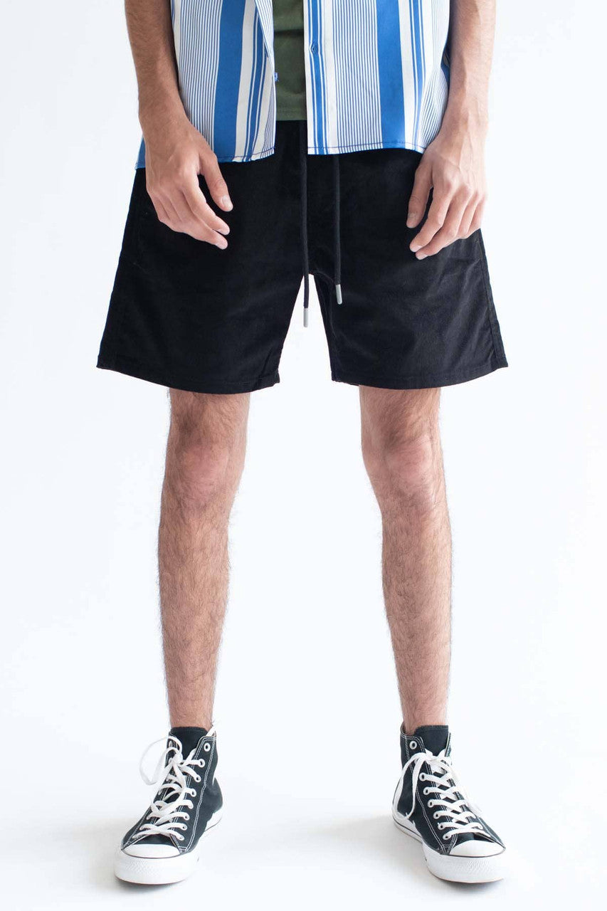 Pitch Black Corduroy Shorts