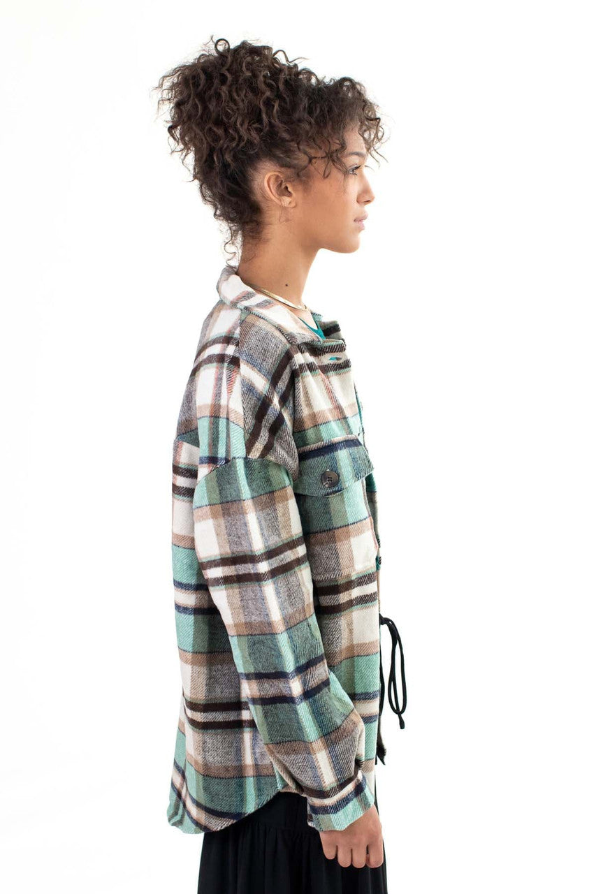 Plaid Green Shacket