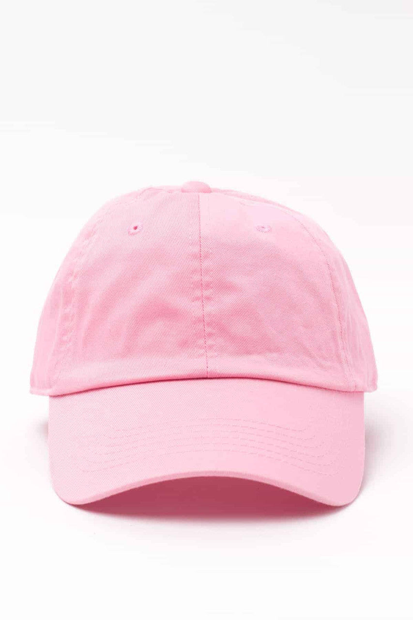 Solid Pink Dad Hat