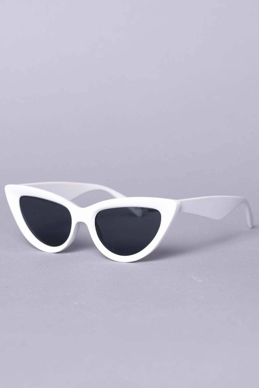 Plastic Frame Cat Eye Sunglasses