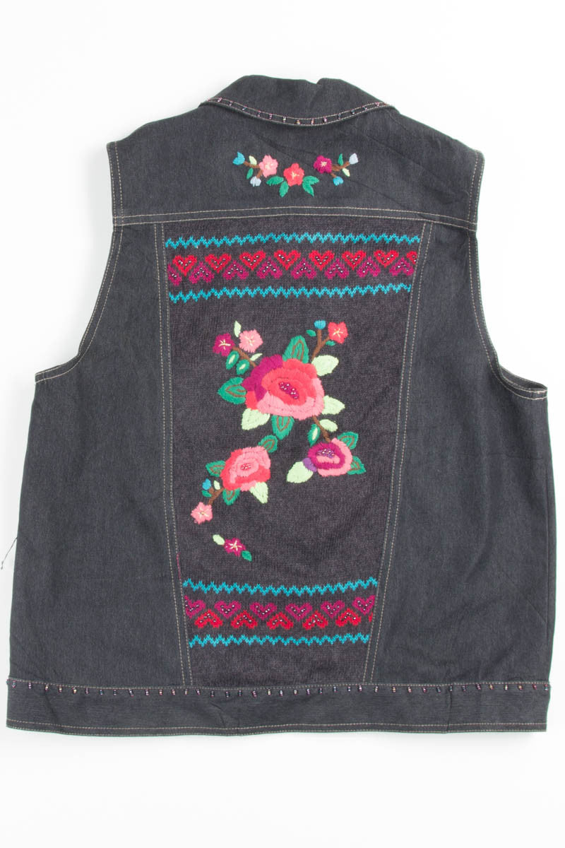 Embroidered Back Vest