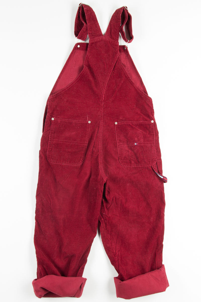 Burgundy Tommy Hilfiger Corduroy Overalls