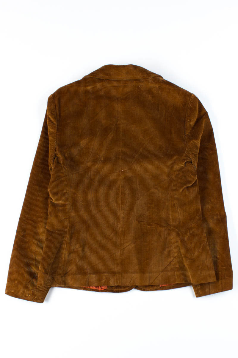 Brown Corduroy Jacket & Skirt