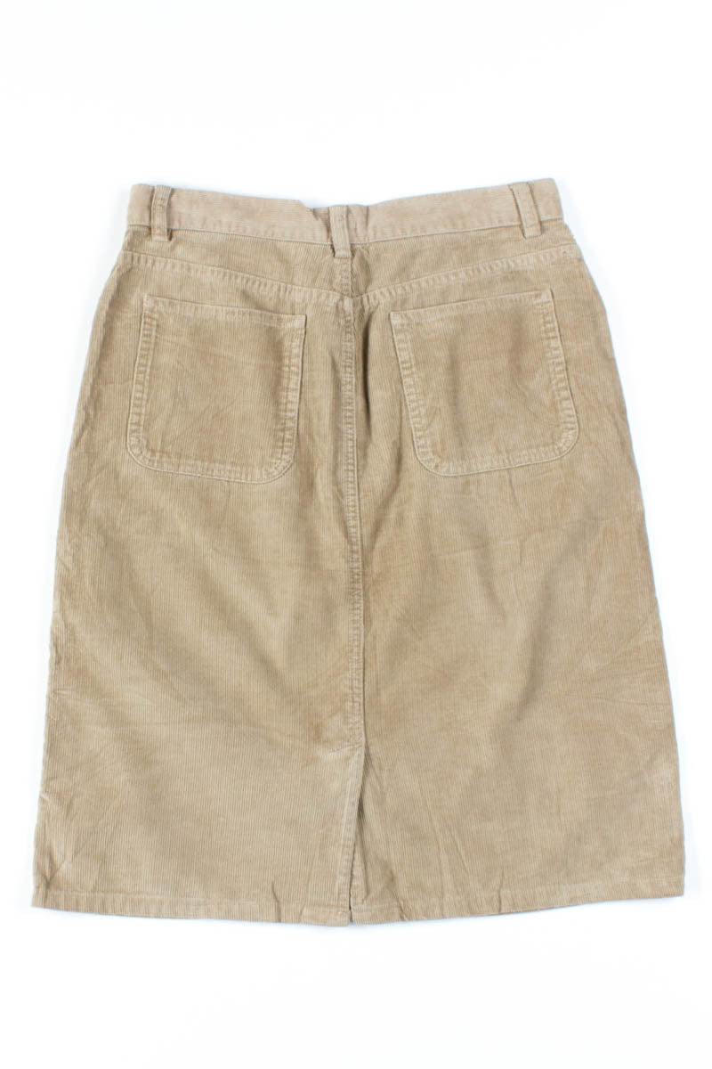 Tan Corduroy Gap Skirt