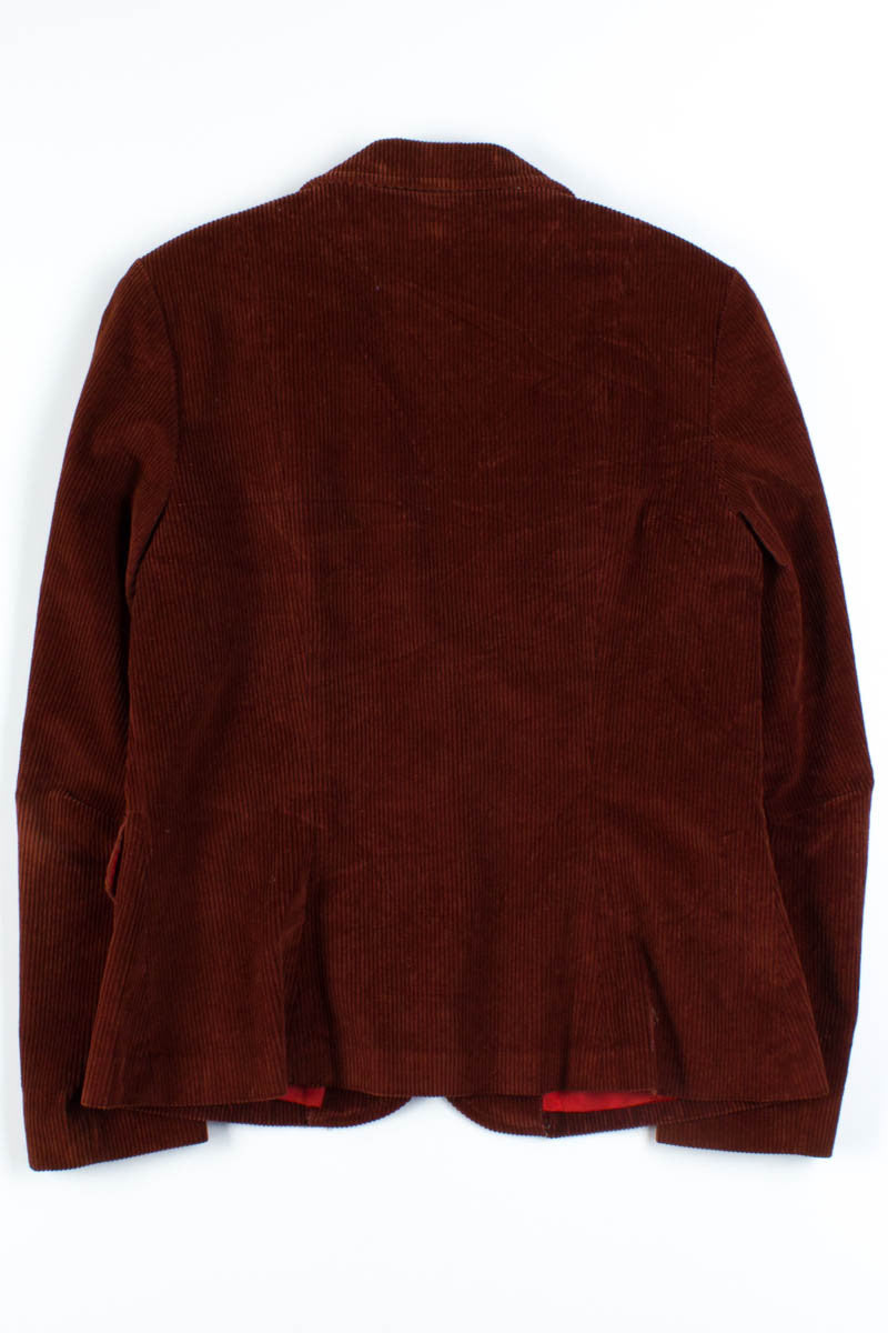 Maroon Corduroy Blazer
