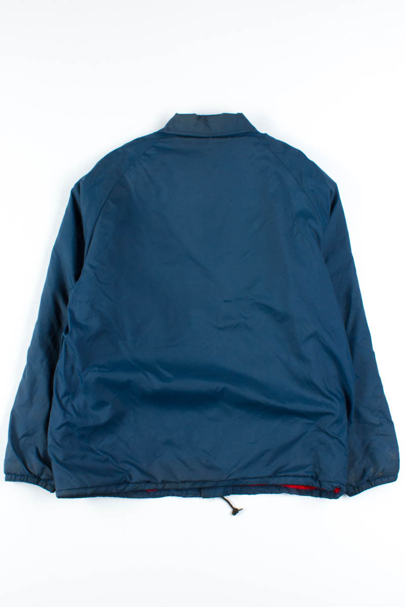 Blue & Red Fleece Lined Coach Jacket