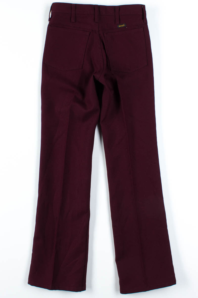 Burgundy Wrangler Pants