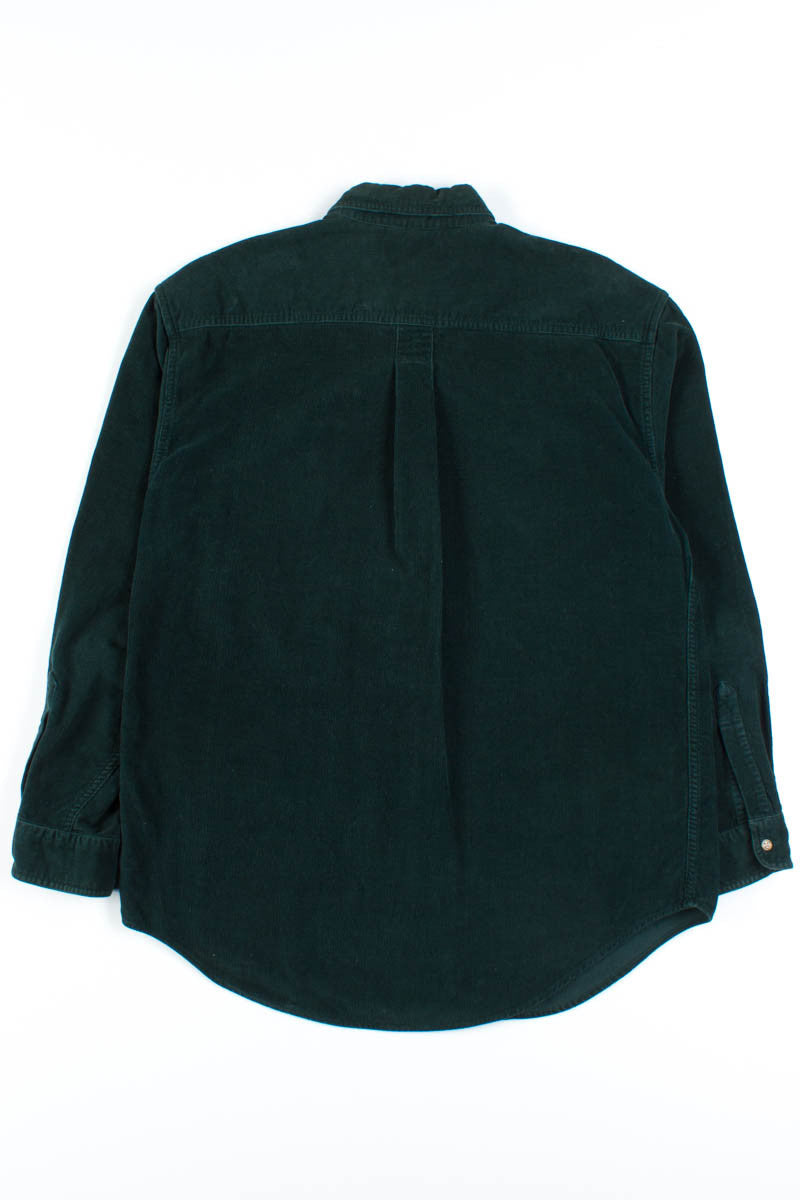 Green L.L. Bean Corduroy Shirt