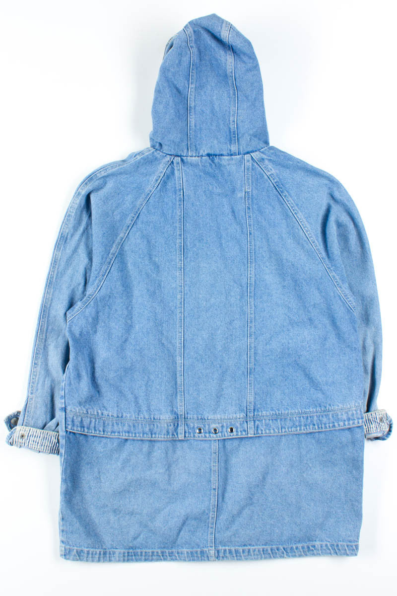 Hooded Denim Coat