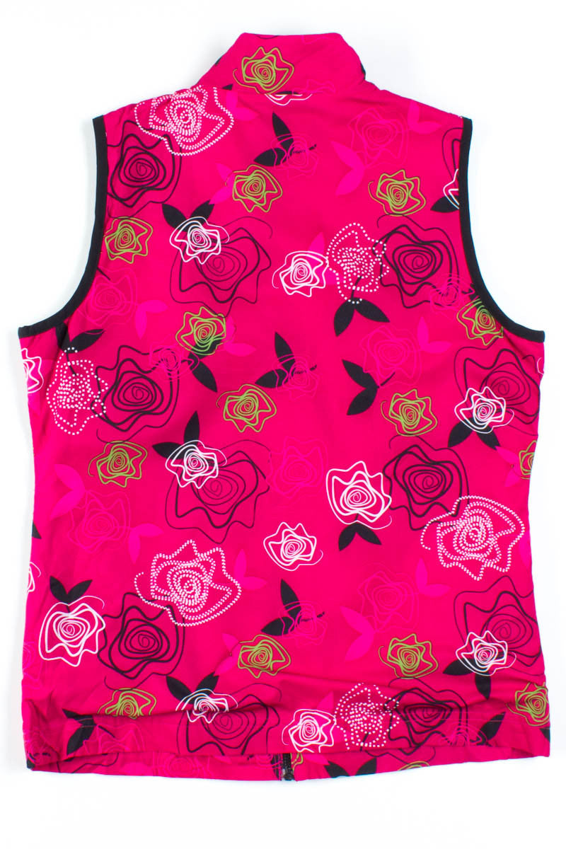 Magenta Floral Vest