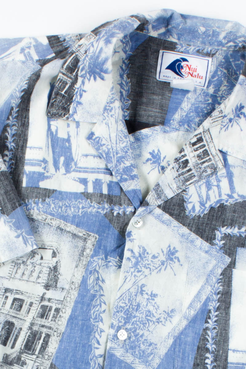Architectural Vintage Hawaiian Shirt