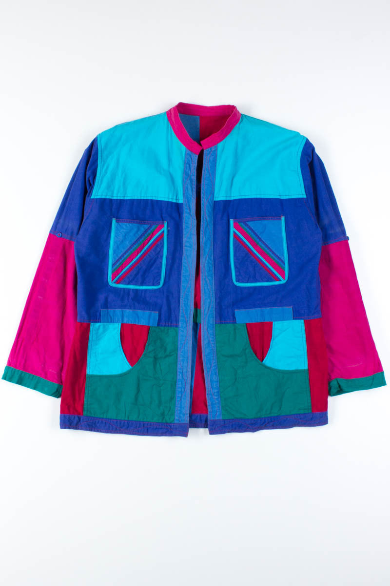 Reversible Color Block Jacket