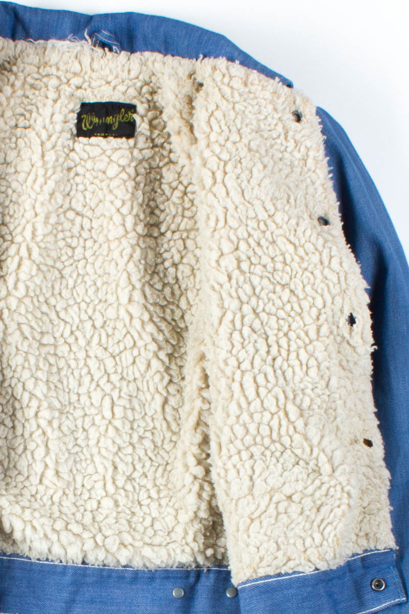 Vintage Sherpa Lined Denim Jacket