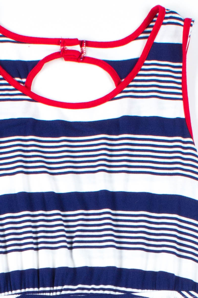 Red, White, & Blue Striped Dress