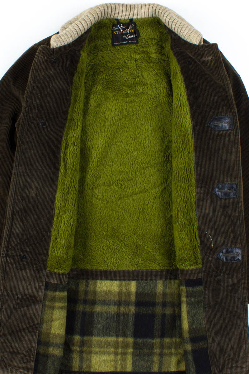 60s Brown Corduroy Coat