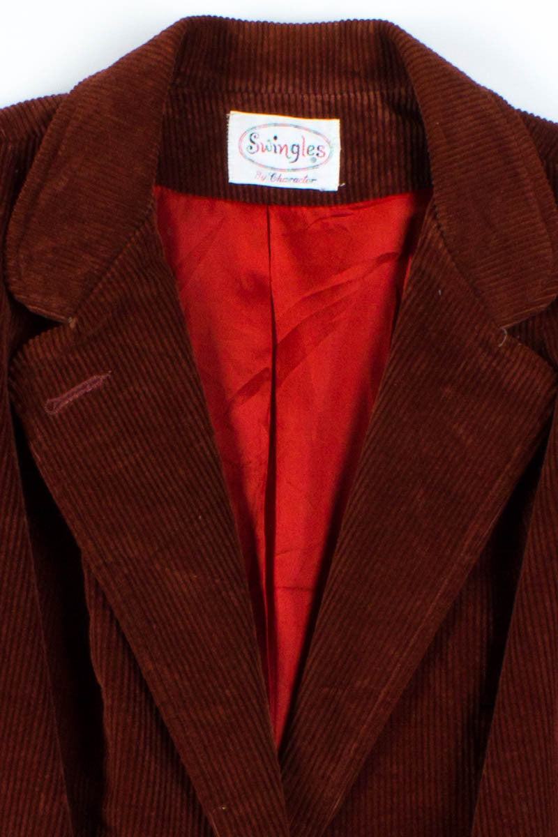 Maroon Corduroy Blazer
