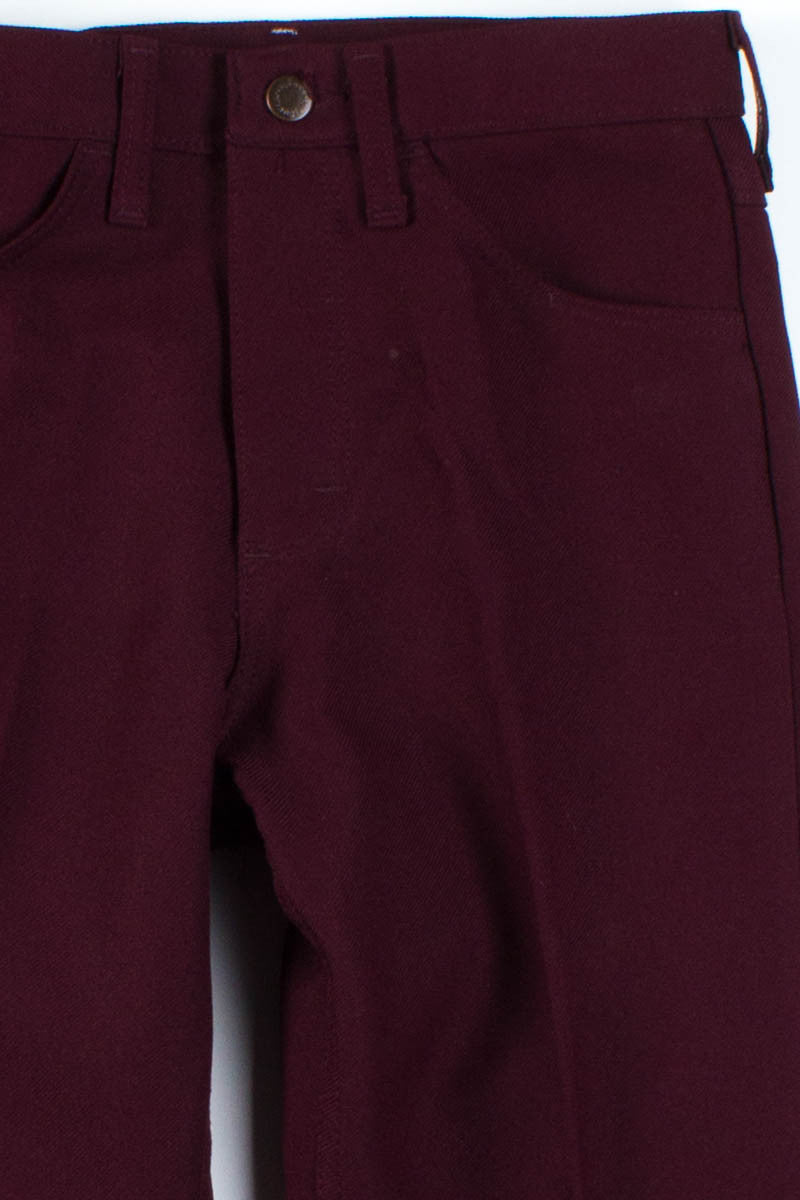 Burgundy Wrangler Pants