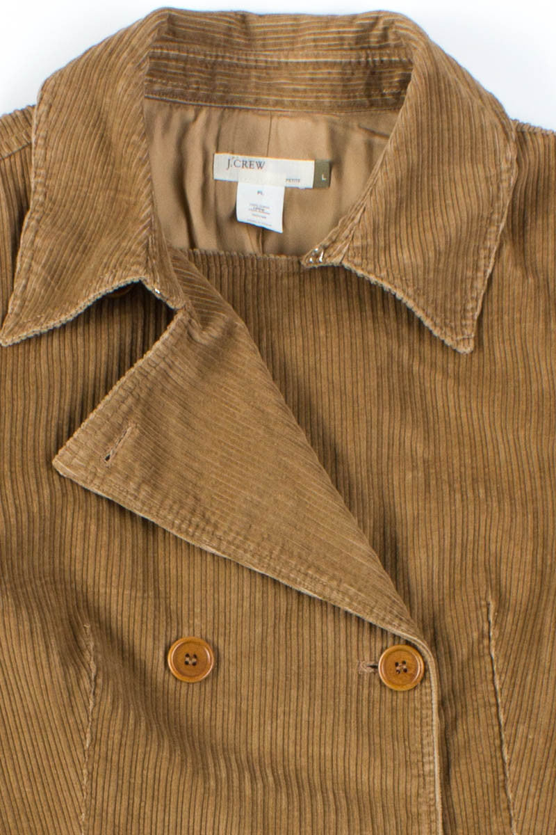Tan Corduroy Peacoat