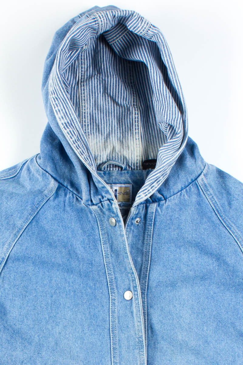 Hooded Denim Coat