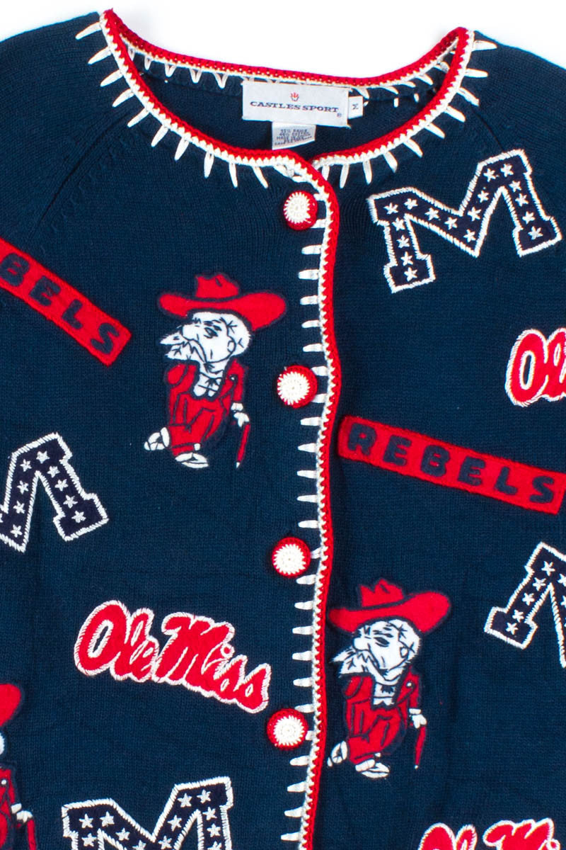 Ole Miss Rebels Cardigan Sweater