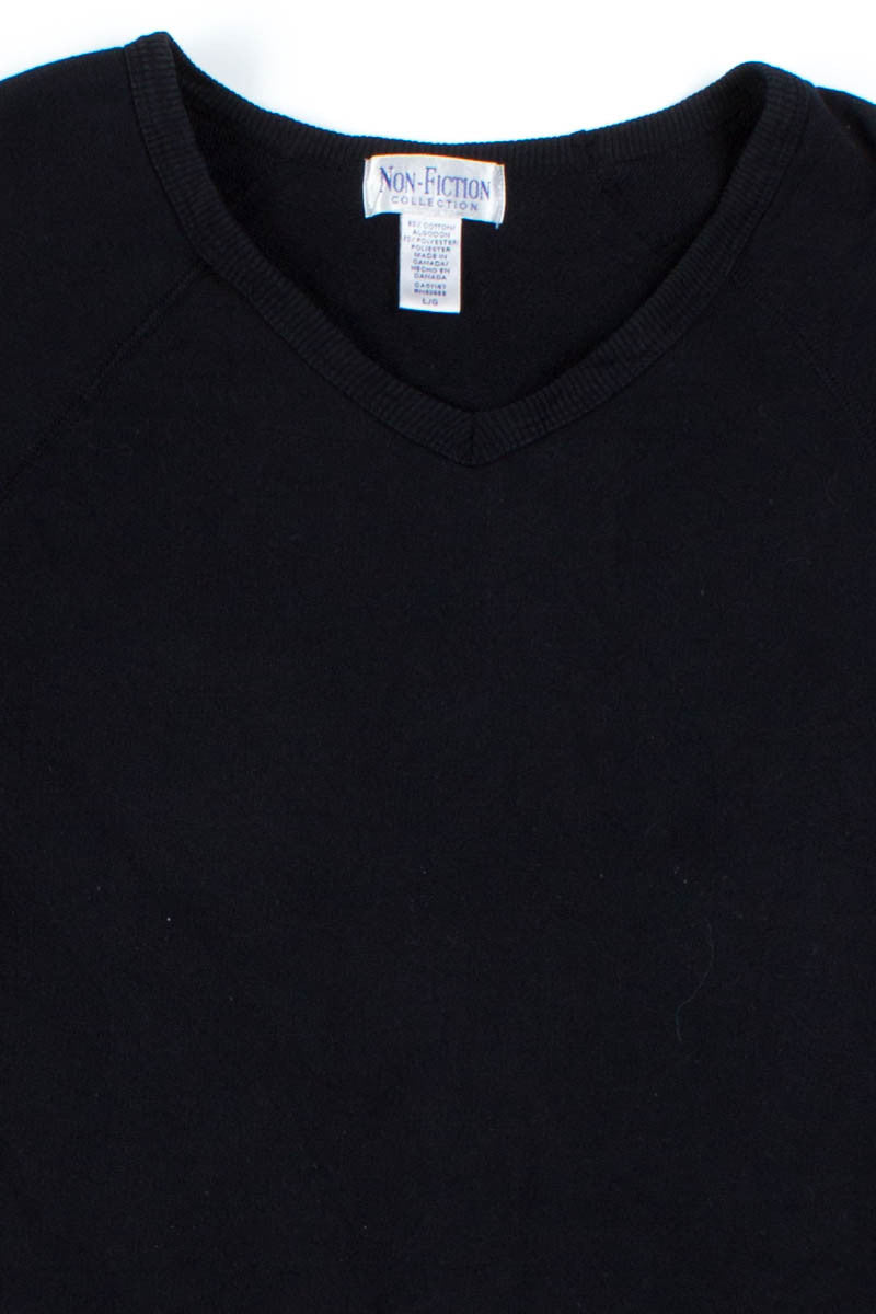 Black Short Sleeve Sweatshirt
