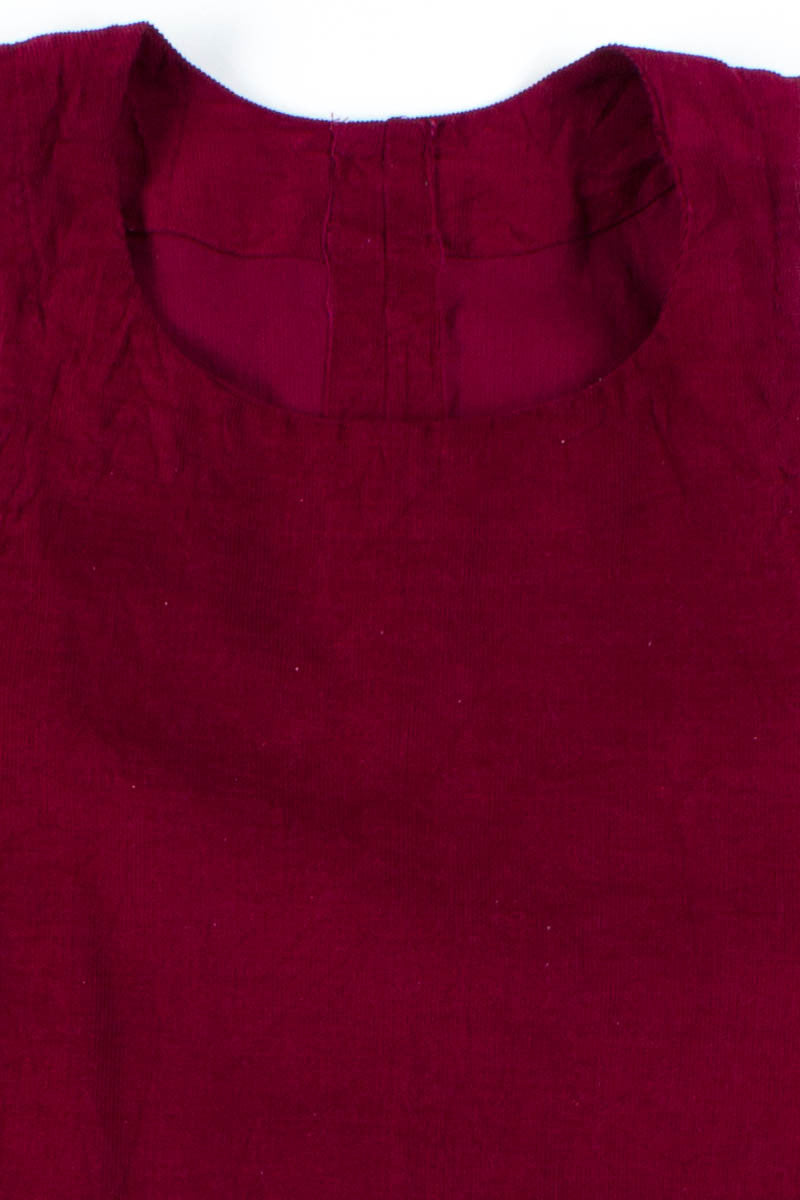 Burgundy Corduroy Apron