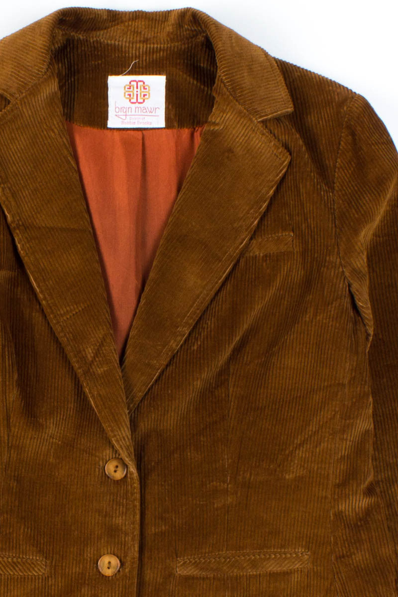 Brown Corduroy Jacket & Skirt