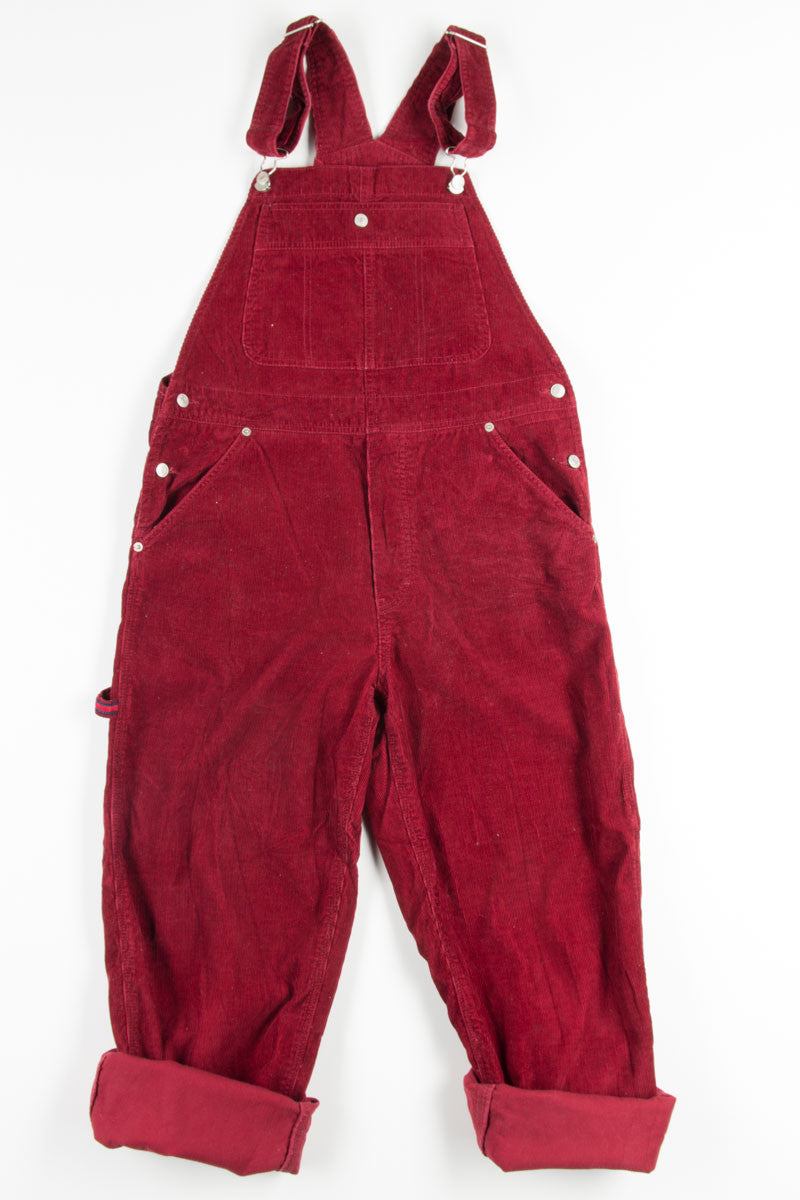 Burgundy Tommy Hilfiger Corduroy Overalls