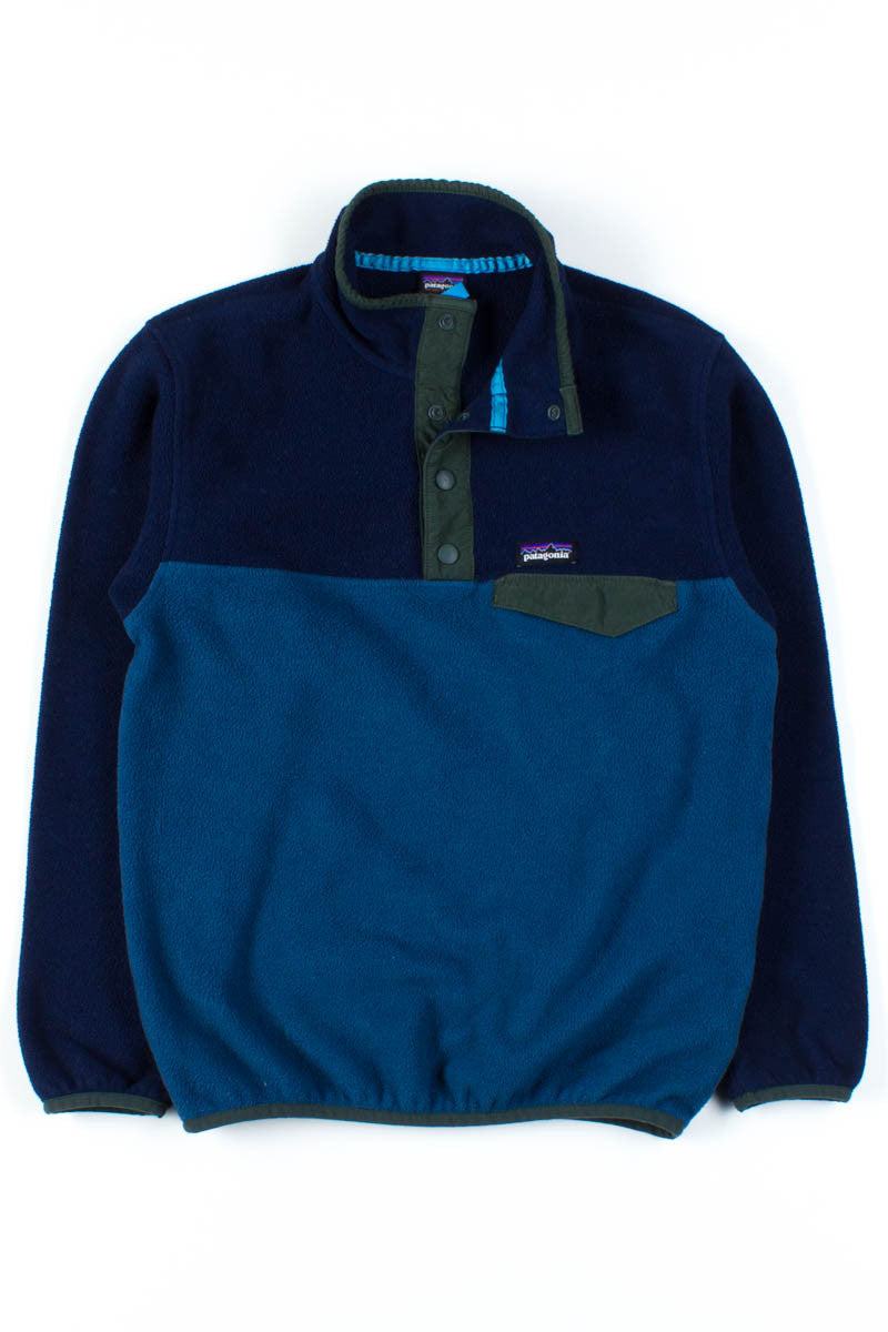 Blue Patagonia Fleece Pullover