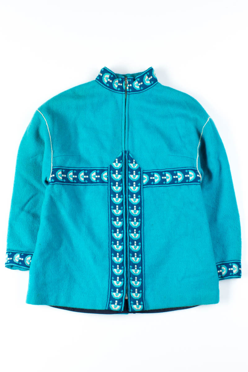 Turquoise Norwegian Wool Jacket