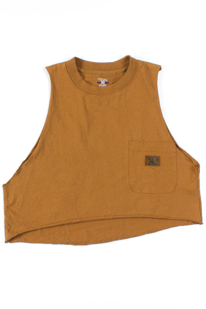 Brown Cutoff Tee
