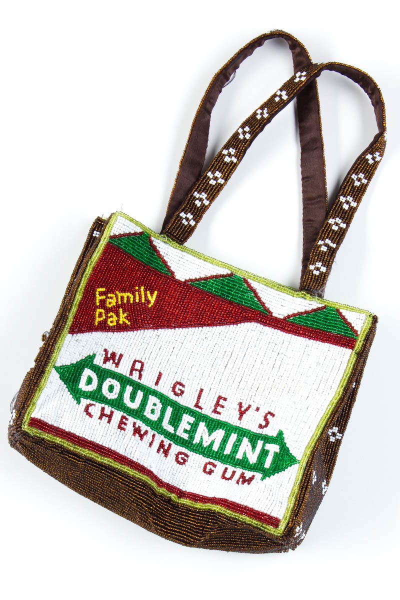 Doublemint Gum Beaded Handbag