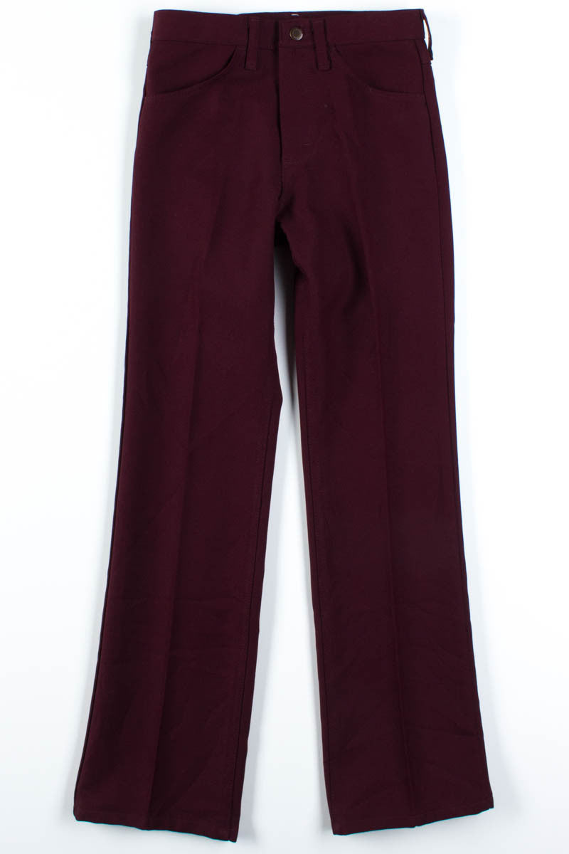 Burgundy Wrangler Pants