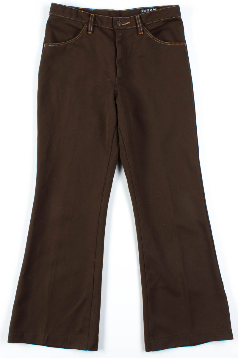 Brown Bell Bottom Pants