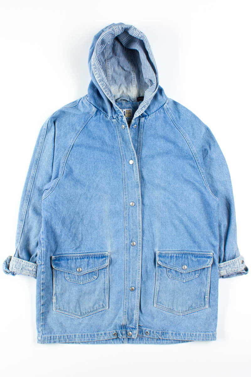 Hooded Denim Coat