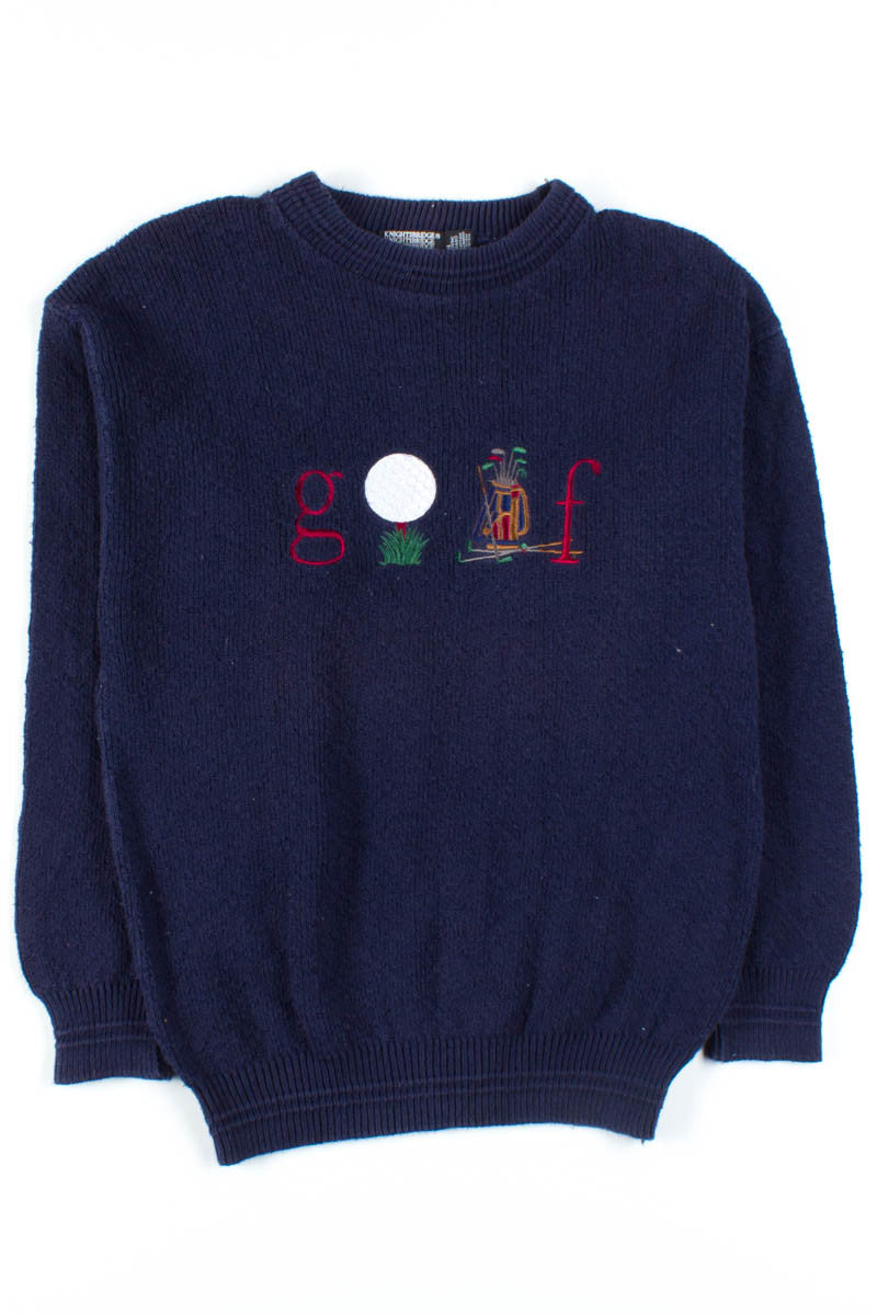Navy Golf Sweater