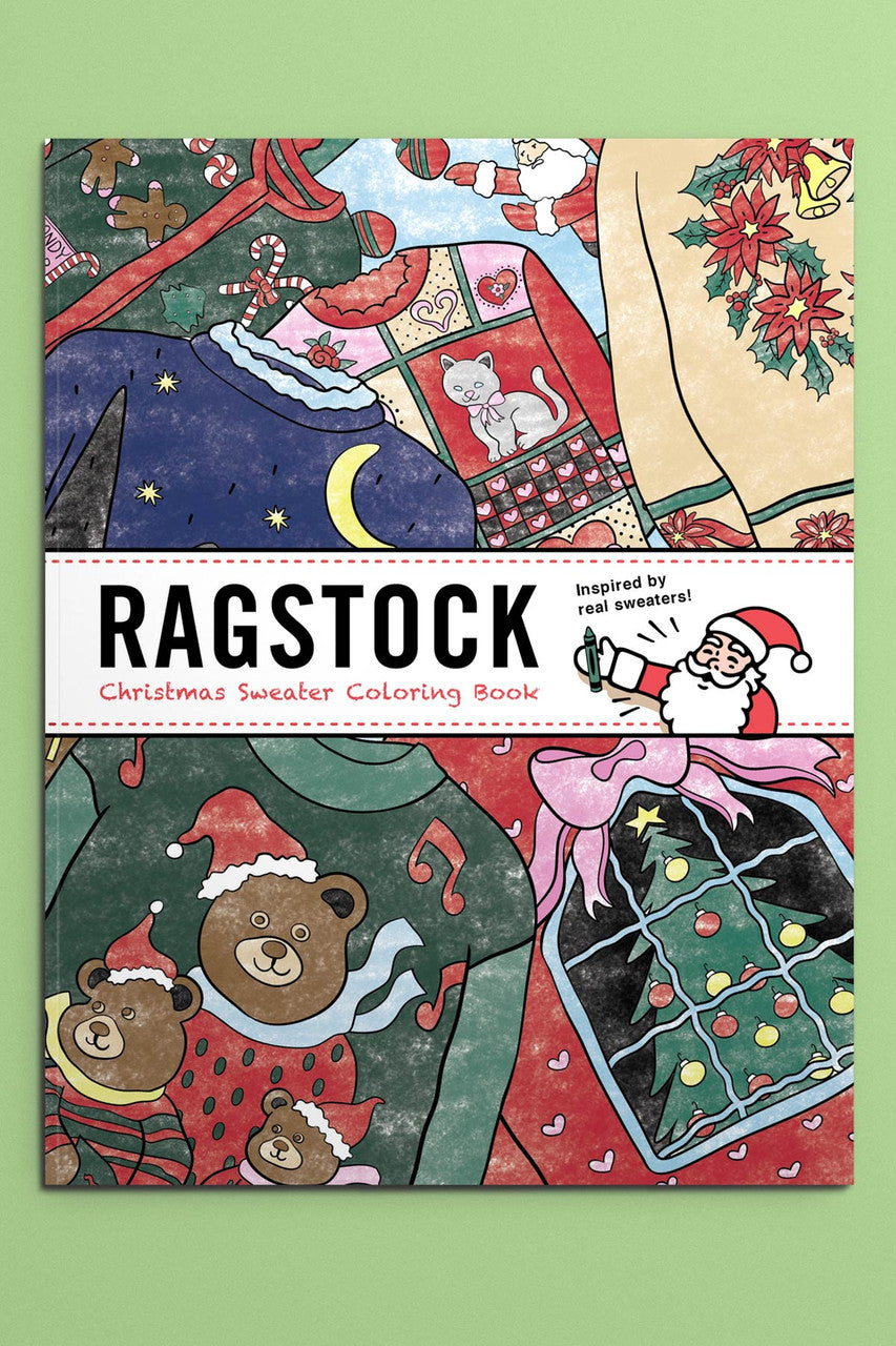 Ragstock Christmas Sweater Coloring Book