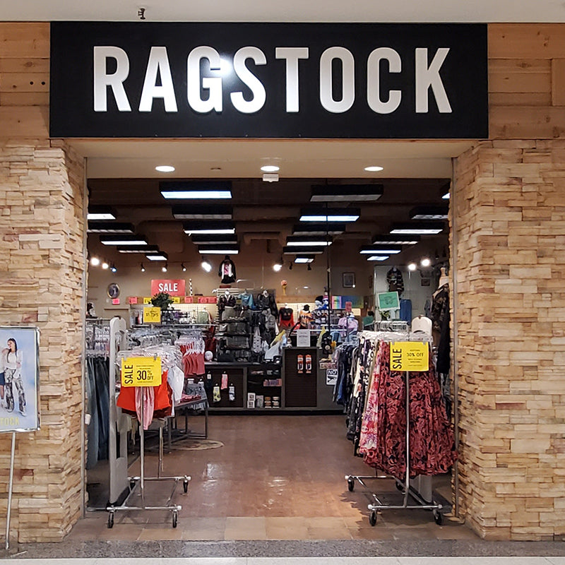 west acres mall ragstock storefront