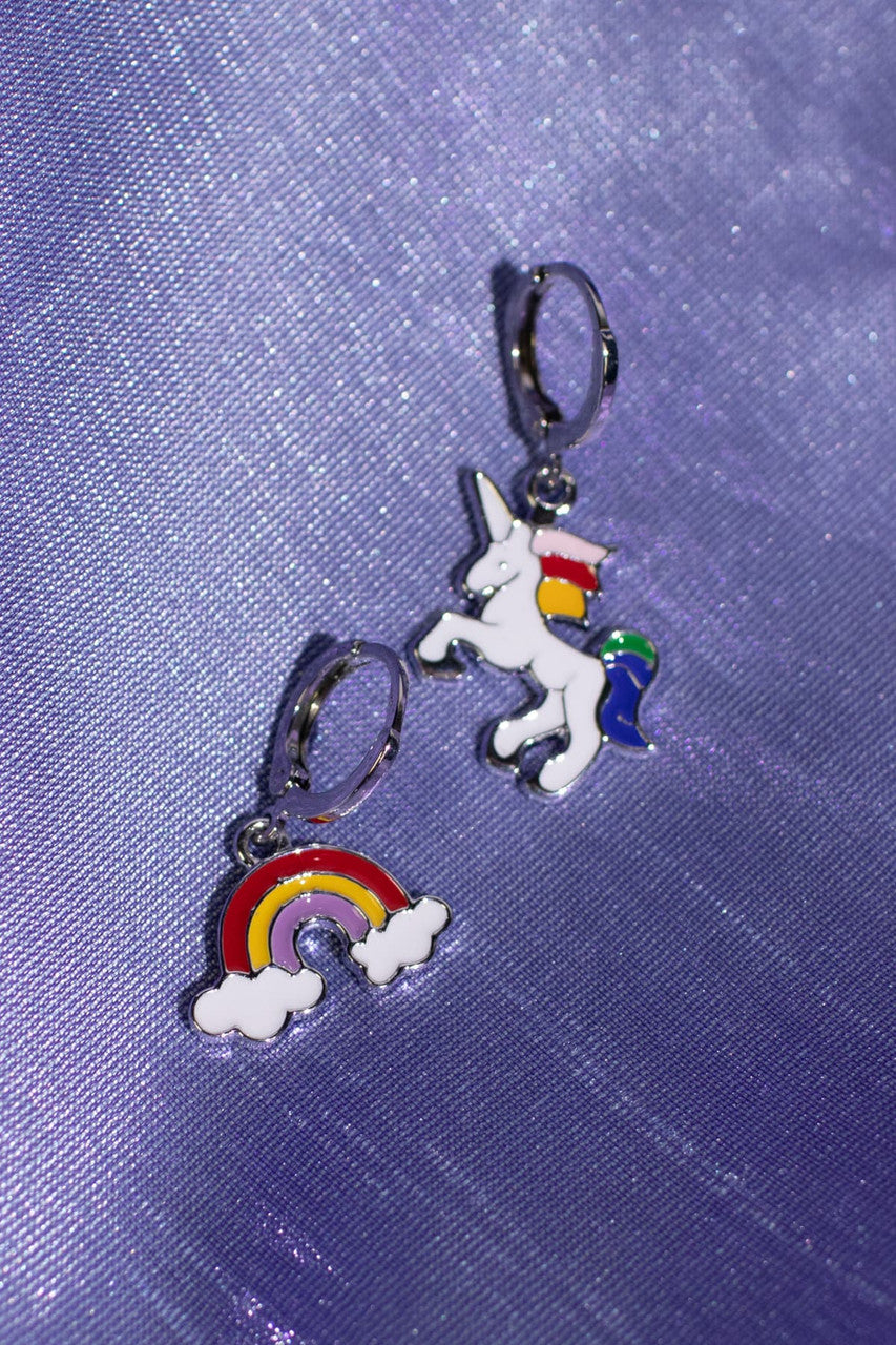 Rainbow Unicorn Earrings