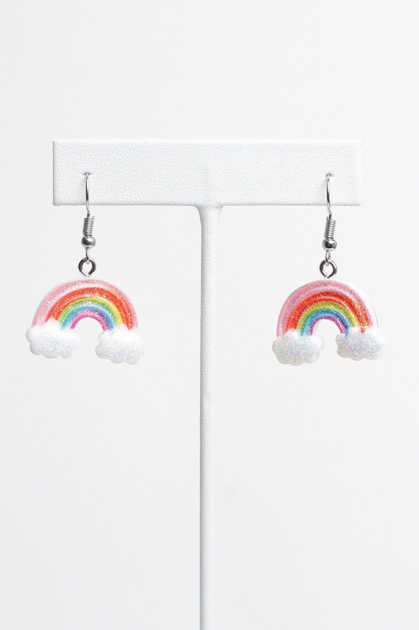 Glitter Rainbow Earrings