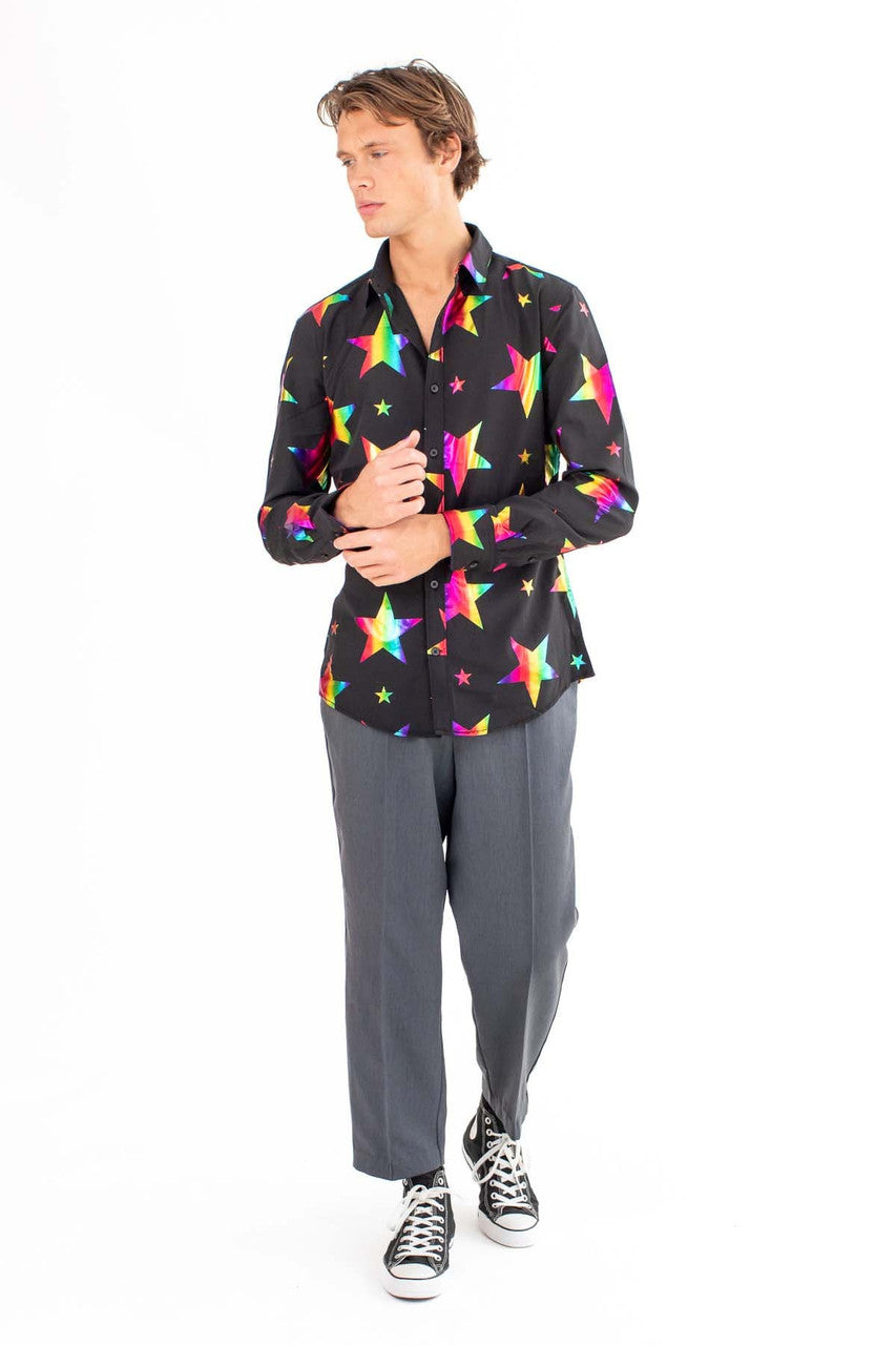 Rainbow Foil Star Shirt