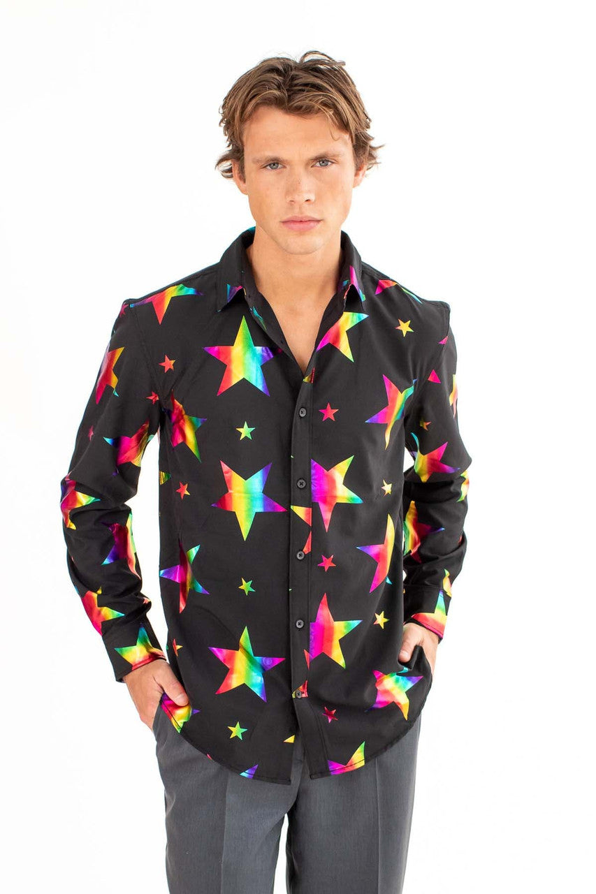 Rainbow Foil Star Shirt