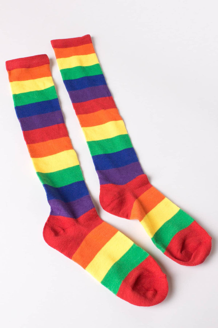 Rainbow Knee Socks
