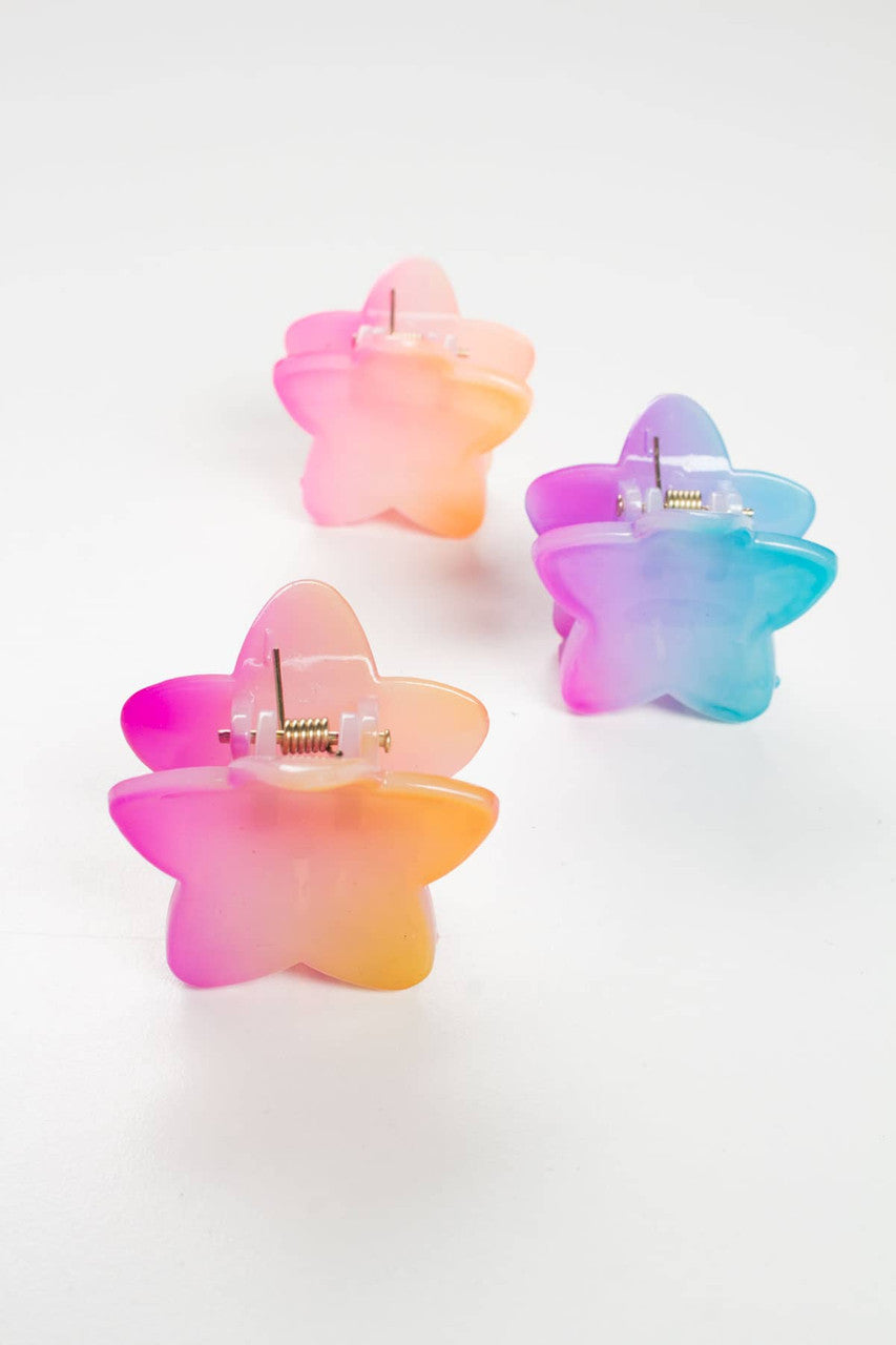 Rainbow Stars Clip Set