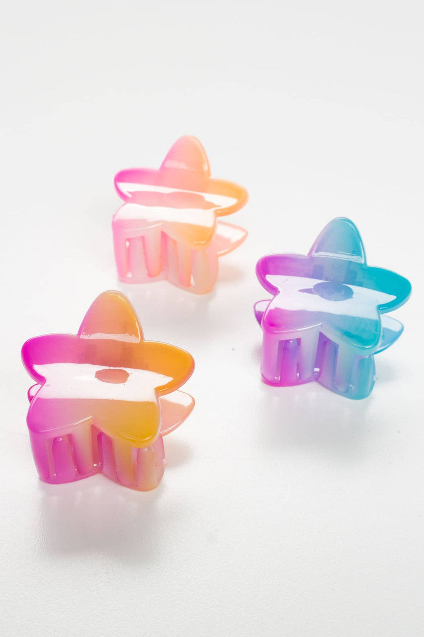 Rainbow Stars Clip Set