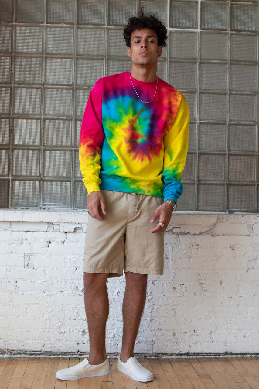 Rainbow Swirl Tie Dye Sweatshirt